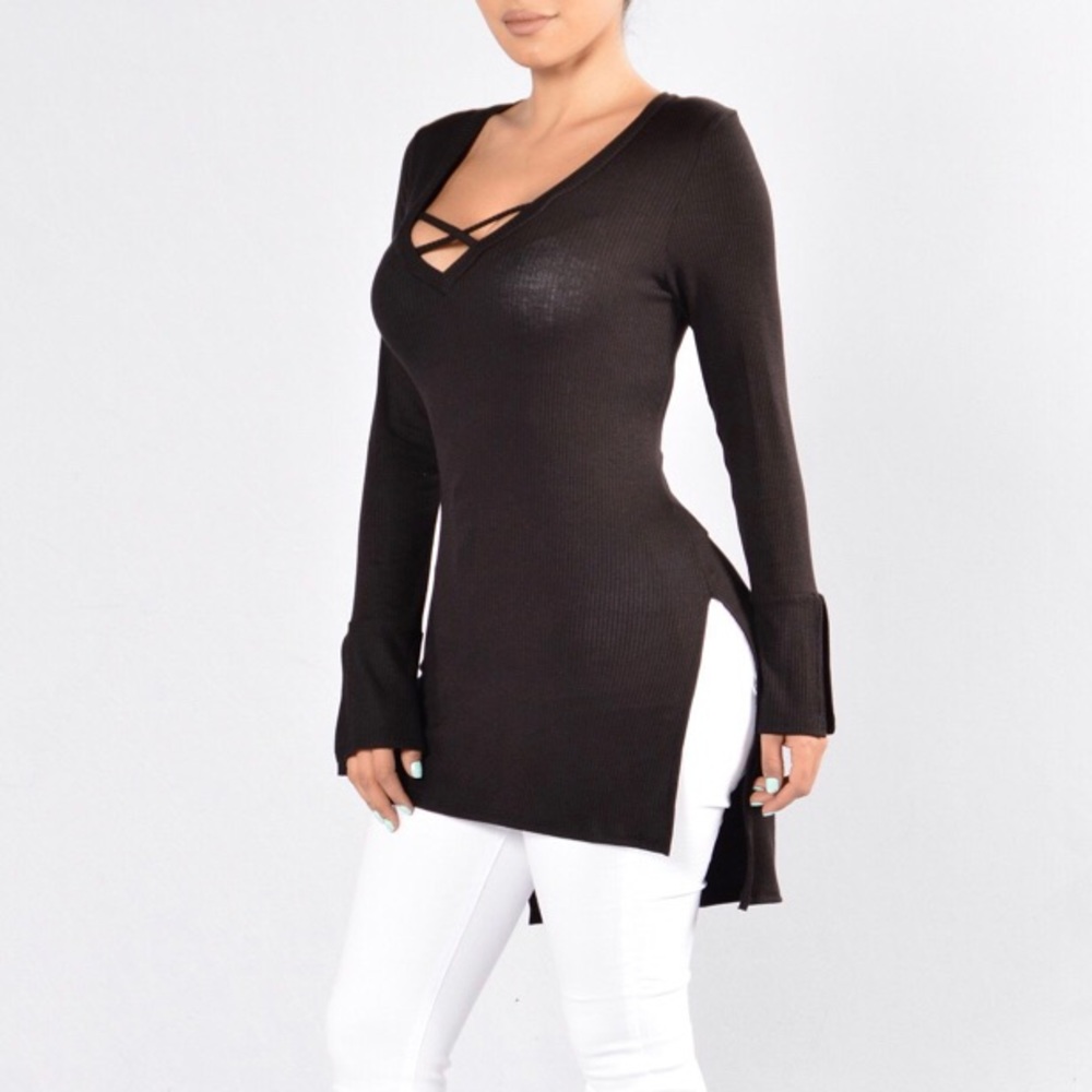 Crossword Sweater - Black